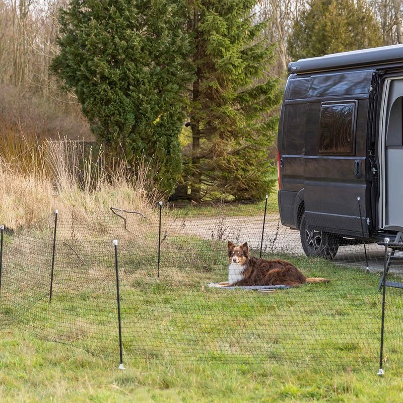 Ett mobilt hundstängsel för hundar